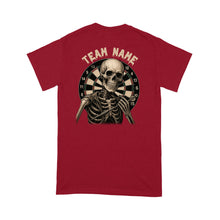 Load image into Gallery viewer, Funny Skeleton Darts Shirt, Multicolor Custom Darts League Team T-Shirt, Darts Player Gift TDM3909