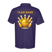 Load image into Gallery viewer, Bowling and beer custom team name Bowling Performance Polo shirt, bowling team jerseys D02 NQS9919