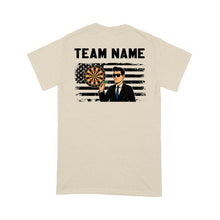 Load image into Gallery viewer, US Flag Dartboard Grunge Custom Name Shirts Dart Shirts For Men, Darts For Gift NYN0174