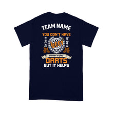 Load image into Gallery viewer, Custom Funny Darts Shirt, Grunge Dart Shirt, Darts And Beer Shirt, Darts For Gift NYN0124