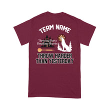 Load image into Gallery viewer, Throwing Darts Breaking Hearts Dart T-Shirt, Custom Darts Team Shirt, Darts For Gift NYN0120