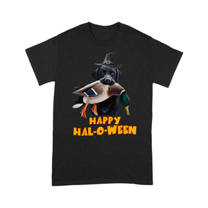 Black Labrador Retriever duck hunting Halloween T-shirt FSD4595