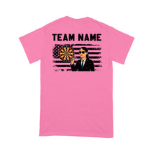 Load image into Gallery viewer, US Flag Dartboard Grunge Custom Name Shirts Dart Shirts For Women, Darts For Gift NYN0175
