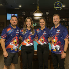 Load image into Gallery viewer, Funny Chicken Billiard Shirts for Women Custom 8 Ball Billiard Jersey Pool Shirt Polo &amp; 1/4-Zip BHT6