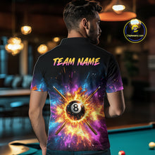 Load image into Gallery viewer, Custom Galaxy Billiard Shirt 8 Ball Billiard Jersey for Men Polo &amp; Quarter-Zip BHT10