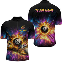 Load image into Gallery viewer, Custom Galaxy Billiard Shirt 8 Ball Billiard Jersey for Men Polo &amp; Quarter-Zip BHT10