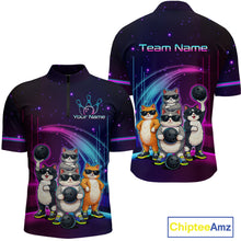 Load image into Gallery viewer, Colorful sports jersey with cartoon cats and 'Team Name' text on a white background