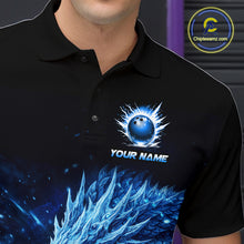 Load image into Gallery viewer, Ice Dragon Bowling Team Shirt Custom Bowling Jersey for Men Bowling Outfit QZT997