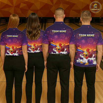 Custom Funny Kitchen Bowling Team Shirt for Women Bowling Jersey Polo & Quarter-Zip Bowling Outfit QZT885