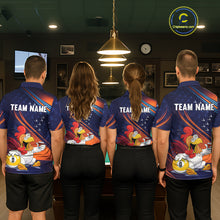 Load image into Gallery viewer, Funny Chicken Billiard Shirts for Men Custom 9 Ball Billiard Jersey Pool Shirt BHT12