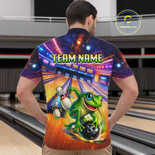 Load image into Gallery viewer, Custom Funny Frog Bowling Shirt for Men Polo &amp; 1/4-Zip Bowling Team Jersey League QZT843