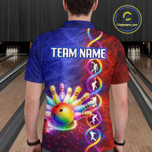 Load image into Gallery viewer, Personalized DNA Bowling Shirt for Men Bowling Team League Polo &amp; 1/4-Zip Bowling Gift QZT854