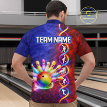 Load image into Gallery viewer, Personalized DNA Bowling Shirt for Men Bowling Team League Polo &amp; 1/4-Zip Bowling Gift QZT854