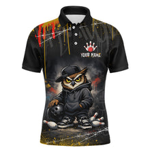 Load image into Gallery viewer, Personalized Owl Bowling Jersey Bowling Team Shirt Polo &amp; 1/4-Zip Bowling Outfit for Men QZT865