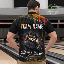 Load image into Gallery viewer, Personalized Owl Bowling Jersey Bowling Team Shirt Polo &amp; 1/4-Zip Bowling Outfit for Men QZT865