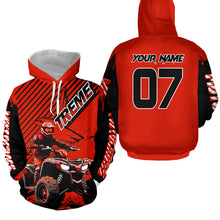 Load image into Gallery viewer, Custom Red ATV Racing Hoodie UPF30+ Motocross Hoodie Men Women Extreme Riding Sweatshirt for Kids MHT200