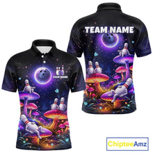 Load image into Gallery viewer, Mystic Bowling Night Garden Custom Bowling Team Shirt for Men Bowling Jersey Polo &amp; Quarter-Zip QZT990