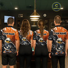 Load image into Gallery viewer, Personalized Orange Funny Duck Billiard Team Shirt for Men 8 Ball Billiard Jersey Pool Shirt Unisex BHT22