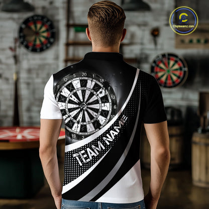 Personalized Grey Dart Shirt for Team Dart Jersey for Men Dartboard League Uniform DHT11