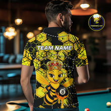 Load image into Gallery viewer, Funny Bee 8 Ball Billiard Shirts for Men Custom Billiard Team Jersey Polo &amp; 1/4 Zip BHT29