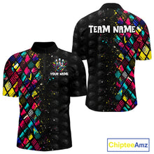 Load image into Gallery viewer, Colorful sports jersey with customizable text on a white background