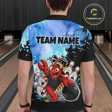 Load image into Gallery viewer, Custom Funny Crawfish Bowling Team Jersey for Men Bowling Shirt Polo &amp; 1/4 Zip QZT1015