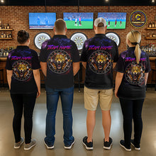 Load image into Gallery viewer, Custom Leopard Dart Shirts for Men Dart Team Jersey Polo &amp; Quarter-Zip Dartboard Shirt Outfit DHT18