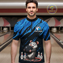 Load image into Gallery viewer, Custom Funny Opossum Bowling Team Jersey Ugly Bowling Shirt League for Men Bowling Gift QZT846