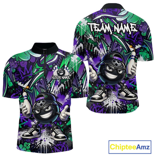 Colorful shirt with cartoon character and 'Team Name' text on a white background