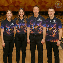 Load image into Gallery viewer, Custom Witch Owl Bowling Team Shirt Funny Bowling League Jersey Outfit for Men QZT864