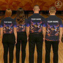 Load image into Gallery viewer, Custom Witch Owl Bowling Team Shirt Funny Bowling League Jersey Outfit for Men QZT864