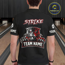 Load image into Gallery viewer, Custom Red &amp; White Tiger Bowling Team Jersey for Men Bowling Shirt Polo &amp; 1/4 Zip Bowling Outfit QZT841