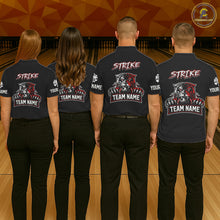 Load image into Gallery viewer, Custom Red &amp; White Tiger Bowling Team Jersey for Women Bowling Shirt Polo &amp; 1/4 Zip Bowling Outfit QZT841