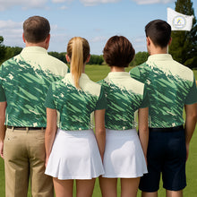 Load image into Gallery viewer, Green Golf Clubs Custom Name Womens Golf Polo Shirts Personalized Team Golf Tops NHN0007