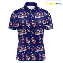 Load image into Gallery viewer, USA 250th Anniversary Mens Golf Polo Shirt Custom Patriotic American Flag Independence Team Golf Tops NHN0235