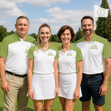 Load image into Gallery viewer, Funny Mens Golf Polo Shirts Custom Name Green Poodle Dog Golf Shirts Personalized NHN0079