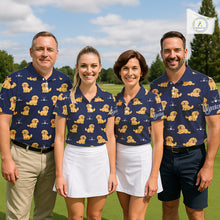 Load image into Gallery viewer, Funny Golden Retriever Mens Golf Polo Shirt Custom Blue Team Mens Golf Tops, Dog Lover Gift Nhn0214