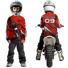 Load image into Gallery viewer, Red Custom Motocross Jersey Men Women Kid Dirt Bike Shirts Off road Riding Shirt XM465