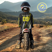 Load image into Gallery viewer, Black and Yellow Motocross Racing Jersey for Women Kid Men Dirt Bike Off road Shirt XM475
