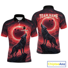 Load image into Gallery viewer, Wolf Bowling Shirts for Team Women Men Custom Bowling Jersey Bowl Polo&amp;1/4 Zip MBL238