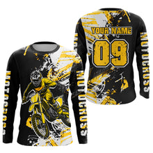 Load image into Gallery viewer, Yellow Motocross Jersey Kids Women Men Custom Dirt Bike Shirts Motorcycle Shirt XM495
