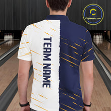 Load image into Gallery viewer, Beer Bowling Shirts Blue&amp;White Beer Bowling Jersey for Team Women Men Bowl League MBL259
