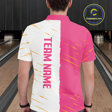 Load image into Gallery viewer, Beer Bowling Shirts Pink&amp;White Beer Bowling Jersey for Team Women Men Bowl League MBL259