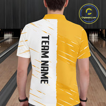 Load image into Gallery viewer, Beer Bowling Shirts Yellow&amp;White Beer Bowling Jersey for Team Women Men Bowl League MBL259