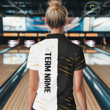 Load image into Gallery viewer, Beer Bowling Shirts Black&amp;White Beer Bowling Jersey for Team Women Men Bowl League MBL259