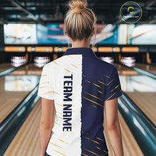 Load image into Gallery viewer, Beer Bowling Shirts Blue&amp;White Beer Bowling Jersey for Team Women Men Bowl League MBL259