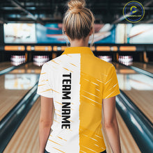 Load image into Gallery viewer, Beer Bowling Shirts Yellow&amp;White Beer Bowling Jersey for Team Women Men Bowl League MBL259