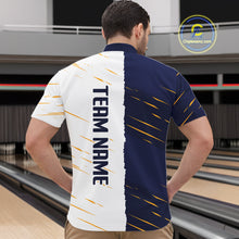 Load image into Gallery viewer, Beer Bowling Shirts Blue&amp;White Beer Bowling Jersey for Team Women Men Bowl League MBL259