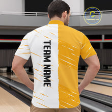 Load image into Gallery viewer, Beer Bowling Shirts Yellow&amp;White Beer Bowling Jersey for Team Women Men Bowl League MBL259