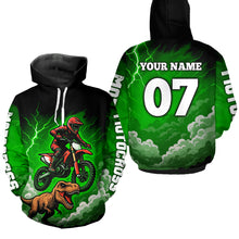 Load image into Gallery viewer, Custom Motocross Hoodie for Men Women Dirt Bike Racing Hoodie Custom Riding Shirt MH413
